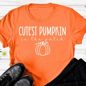 Cutest Pumpkin in the Patch SVG Halloween Fall Shirt pdf T-shirt Design pdf PNG SVG Digital File Instant Download