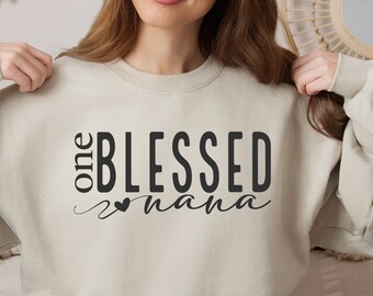 One Blessed Nana SVG PNG, Nana Svg, Nana shirt svg Best nana svg One Loved Nana Cut file for cricut sublimation file svg png dxf jpeg eps