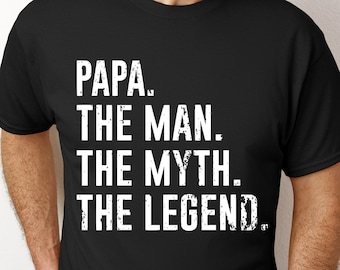 Papa The Man The Myth The Legend SVG PNG #Dadlife Papa svg, Funny svg, Papa png, Father's Day svg, Cut File for Cricut Sublimation File