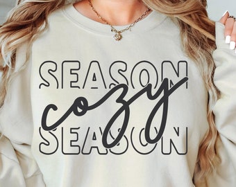 Cozy Season Svg png, Fall Svg, Fall png, Cozy Svg, Christmas Svg, Halloween Svg, Winter Svg, Cozy Vibes Svg, Png Cut File