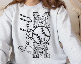 Baseball Mom SVG PNG, Baseball Mom Shirt Svg, Baseball Svg, Baseball Game Day Svg, Sports Mom Svg, Baseball Png, Love Baseball Svg