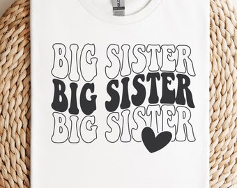 Big Sister SVG PNG, Big Sister Announcement svg png, Big Sis Shirt Svg, Siblings Svg, Sisters Svg Digital Download, Cricut dfx eps jpeg