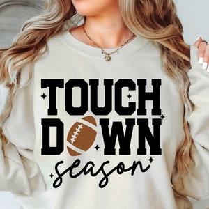 Touchdown Saison svg png Fußball SVG, Fußball png, Fußball Mama svg png, Fußball-Shirt svg png, Spieltag svg Sublimationsschnittdatei