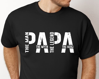 Papa The Man The Myth The Legend SVG PNG #Dadlife Papa svg, Funny svg, Papa png, Father's Day svg, Cut File for Cricut Sublimation File