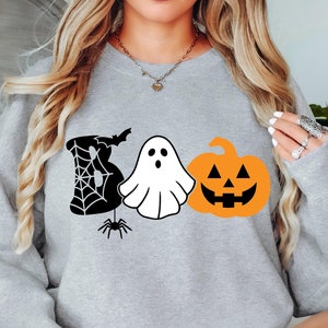 Boo SVG PNG, Halloween Svg, Halloween Png Ghost Svg, Spooky Svg, Pumpkin Svg, Spider Web Svg, Bat Svg, Png, Svg File for Cricut, Sublimation