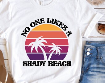 Ingen gillar en skuggig strand SVG PNG, Sommar svg, Retro Sommar svg, Hej Sommar svg, Strand svg, Retro Sommar Sublimeringsdesign Ladda ner