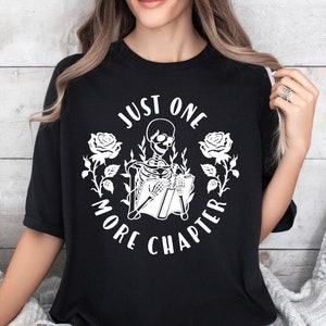 Just One More Chapter Svg Png, Skeleton Book Lover Svg, Read More Books Svg, Bookworm Png, I Love Books Svg,