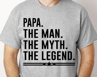 Papa The Man The Myth The Legend SVG PNG #Dadlife Papa svg, Funny svg, Papa png, Father's Day svg, Cut File for Cricut Sublimation File