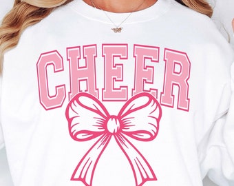 Cheer SVG Cheer PNG, Cheer Coquette Bow Svg, Cheer Bow Png, Cheer Era Svg, Cheer Shirt Svg, , Cheerleader Svg Sublimation Digital Cut File