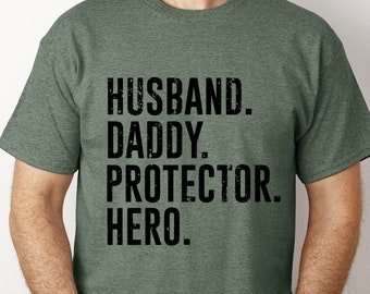 Husband Daddy Protector Hero SVG PNG Dad Svg, Father’s Day Svg, Father's Day Png Dad Quote Svg, Dad Png Designs, Best Dad Ever Svg Daddy Svg