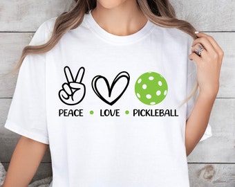 Pickleball SVG Pickleball PNG Peace Love Pickleball SVG shirt Design png svg jpeg eps dfx Digital File Instant Download