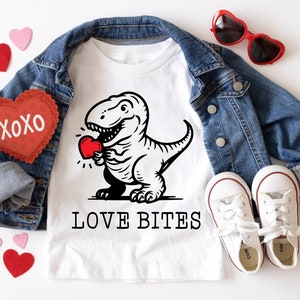 Dinosaur Valentines SVG Dinosaur PNG Love Bites Heart Love Valentines Shirt Design Sublimation png jpeg dxf Digital File