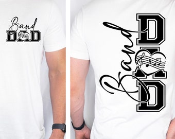 Band Dad SVG Band Dad PNG Marching Band Dad Shirt Design Drumline Dad png svg Digital File Cut File for Cricut Sublimation