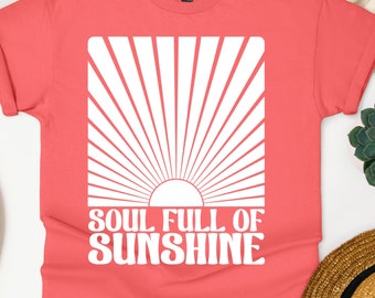 Soul Full of Sunshine PNG SVG, Retro Summer Sublimation, Popular Trendy Summer, Sunshine Png, Self Love Png, Summer PNG Sublimation