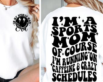 Sports Mom SVG PNG, Sports Mom Shirt Svg, In my Sports Mom Era svg, Game Day Svg, Sports Mom Svg Football Baseball Volleyball SVG png dxf