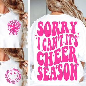 Przepraszam, nie mogę, to jest sezon cheerleadingu SVG Png Cheer svg Cheer Png projekt koszulki PNG SVG pdf dfx eps plik cyfrowy natychmiastowe pobranie sublimacji