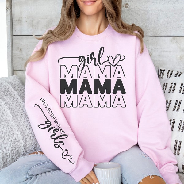 Girl Mama SVG PNG Mom Svg Mama Svg Girl Mom Svg Mom Of Girls Svg Daughter Svg, Mommy Svg, Girl Mom Shirt Svg