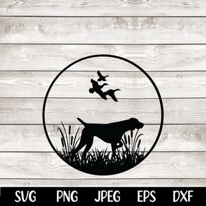 German Shorthaired Pointer Duck Hunting SVG Car Decal T-shirt PNG SVG Digital File