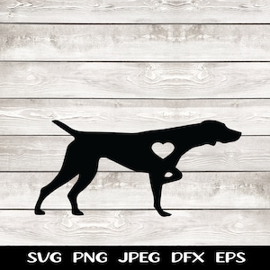 German Shorthaired Pointer SVG PNG GSP Car Decal Digital Image Instant Download svg png jpeg eps dfx