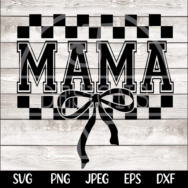 Coquette Bow Mama SVG PNG Bow Varsity Font Mama Svg Png, Trendy Mama Digital File, Pink Coquette Mama Shirt Design, Mama Shirt cut file image 3
