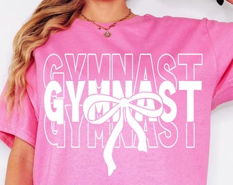 Turner SVG Gymnastik PNG Gymnastik Coquette Bogen svg png Gymnastik-Shirt-Design png svg Cut File for Cricut Digital File Sublimation