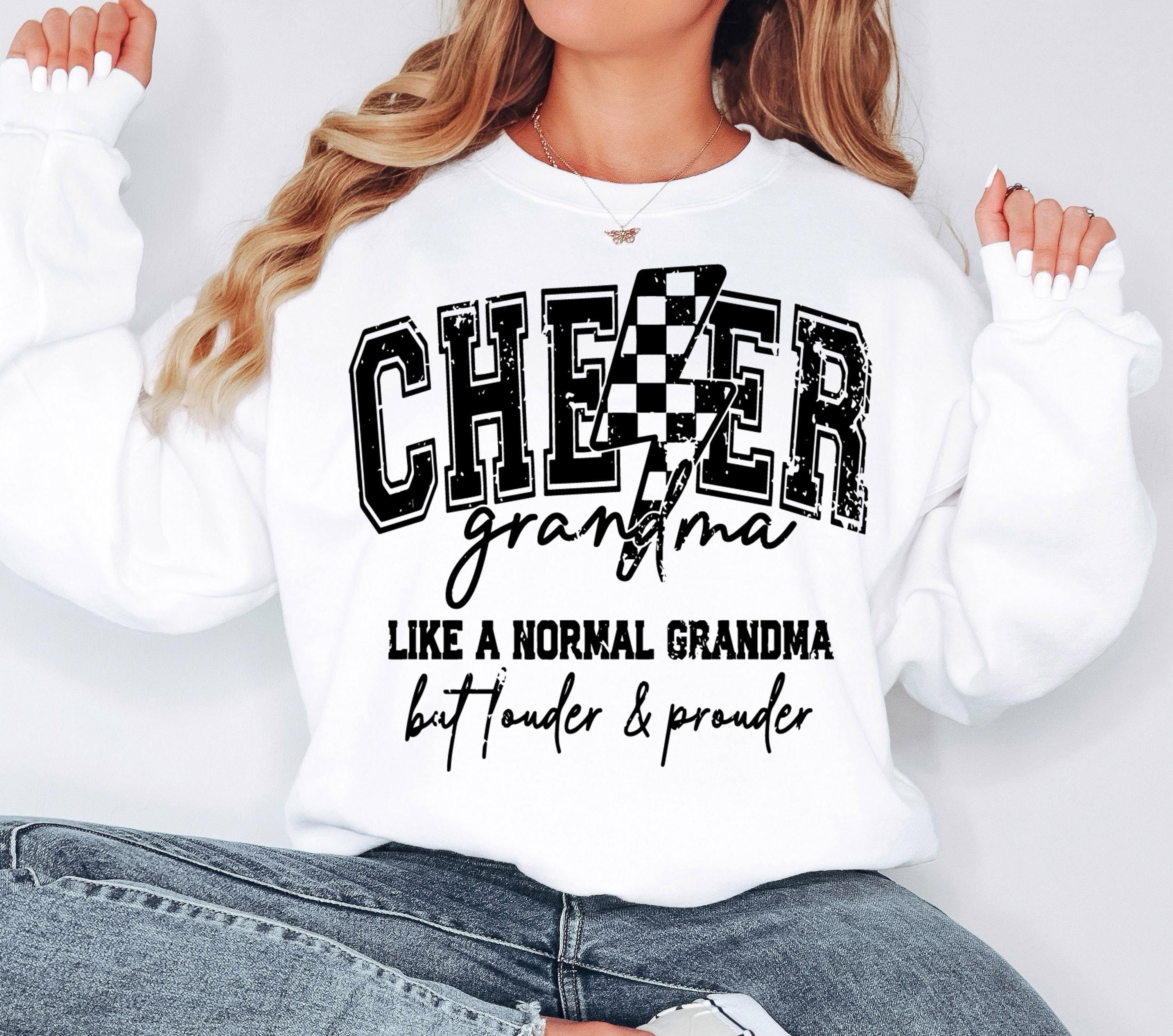 Cheer Grandma SVG Cheer Grandma PNG Louder and Prouder Cheerleader Cheer Competition Shirt Design png svg Cricut Silhouette Instant Download