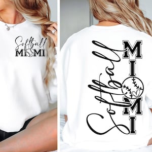 Softball Mimi SVG png Varsity Softball Mimi shirt Softball svg Softball Mimi Shirt Png Design Decal Digital Cut File for Cricut Sublimation