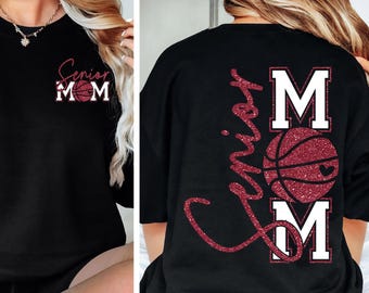 Senior Basketball Mom SVG PNG Basketball svg Basketball Mom Shirt Basketball Mom Cut File Sublimation png svg eps jpeg Digital File Download