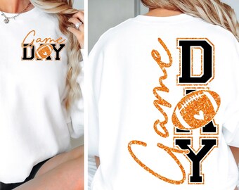 Game Day Football SVG PNG Football Season Football Mom Football Png Football Mom svg Png Trendy Football shirt Png Cut File Sublimation