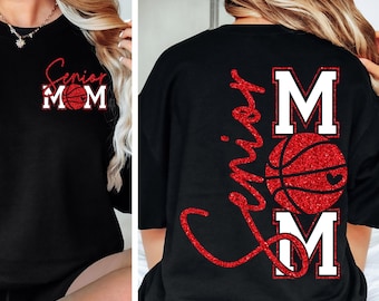 Senior Basketball Mom SVG PNG Basketball svg Basketball Mom Shirt Basketball Mom Cut File Sublimation png svg eps jpeg Digital File Download