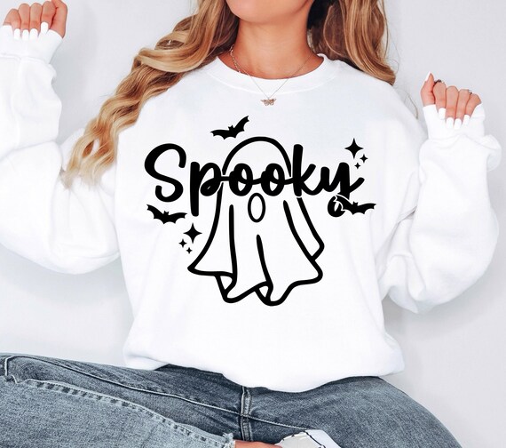 Spooky Ghost Svg png, Halloween Svg, Halloween Png, Skeleton Svg Spooky Season Svg, Bats Svg Rock Hand Svg Retro Halloween Svg Ghost Svg