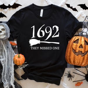 1692 They Missed One SVG PNG, Salem Witch svg Halloween Svg, Halloween Png, witch png halloween shirt svg, retro halloween png Spooky Season image 7