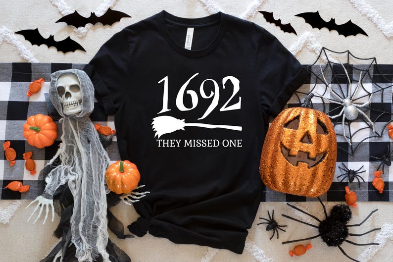 1692 They Missed One SVG PNG, Salem Witch svg Halloween Svg, Halloween Png, witch png halloween shirt svg, retro halloween png Spooky Season image 7