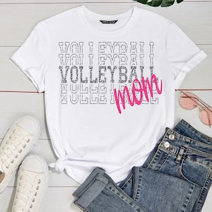 Volleyball Mom SVG Volleyball Mom T-shirt Design PNG SVG Digital File Instant Download