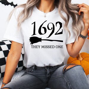 1692 They Missed One SVG PNG, Salem Witch svg Halloween Svg, Halloween Png, witch png halloween shirt svg, retro halloween png Spooky Season image 4