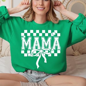 Lucky Mama SVG PNG St. Patrick&#39;s Day Mama Shirt Design png svg eps dfx jpeg Digital File Instant Download Cut File for Cricut Sublimation