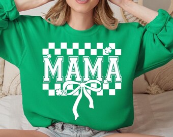 Lucky Mama SVG PNG St. Patrick's Day Mama Shirt Design png svg eps dfx jpeg Digital File Instant Download Cut File for Cricut Sublimation