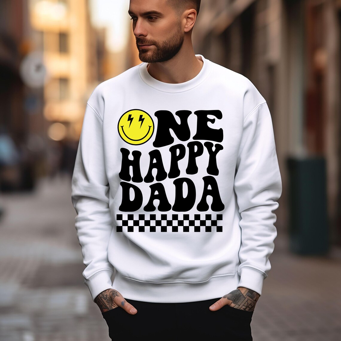 One Happy Dude PNG SVG, Family First Birthday SVG, Retro Wavy Text ...