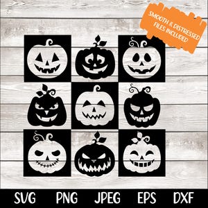 Retro Jack-o-lantern SVG PNG Halloween Svg Halloween Png Spooky Season Svg Spooky Season png Retro Halloween Svg Funny Halloween Svg afbeelding 4
