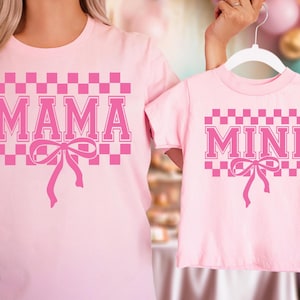 Mama and Mini matching shirt svg, Girl Mama Svg Png, Mama&#39;s girl svg png, Mom and daughter shirt svg, Mommy and me svg, Cut file for cricut