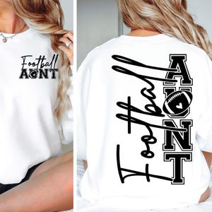 Football Aunt SVG, Football Aunt Png, Football Aunt Shirt Svg, Football Svg, Football Mom Svg, Football Shirt Svg, Game Day Svg Sublimation