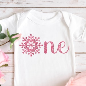 Winter ONEderland SVG Png First Birthday Shirt Design 1st Birthday Shirt Snowflake One Svg Png Dfx Eps Jpeg Cut File for Cricut Sublimation