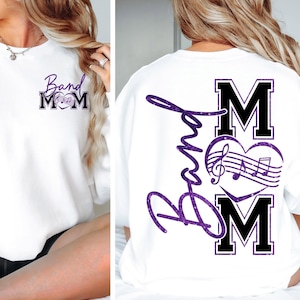 Band Mom SVG Band Mom PNG Marching Band Mom Shirt Design Drumline Mom png svg Digital File Cut File for Cricut Sublimation