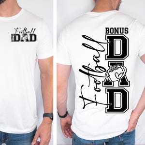 Football Bonus Dad SVG Football Dad Png Football Step Dad Shirt Svg, Football Svg, Football Dad Svg, Football Shirt Svg Cut File Sublimation