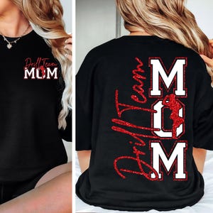 Bohrer Team Mom png Bohrer Team Mom svg Rot Glitter Bohrer Team Mom Shirt Bohrer Tanz Schnittdatei für Cricut Digitale Datei Download Sublimation