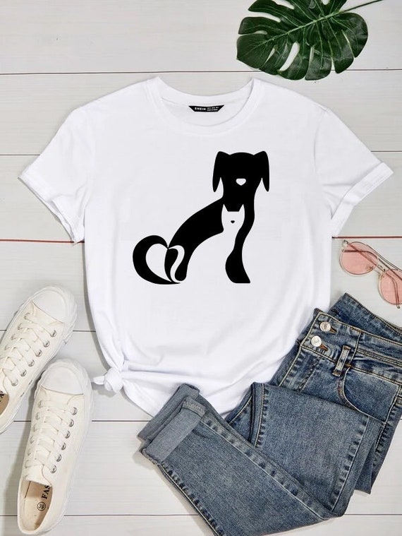 Easily Distracted By Volleyball And Dogs Two Sides T-Shirt Easily Distracted By Volleyball And Dogs Two Sides T-Shirt