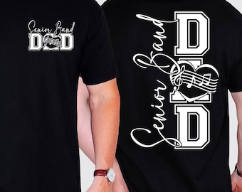 SVG-Datei für „Senior Band Dad“, PNG-Datei für „Band Dad“, T-Shirt-Design für „Marching Band Dad“, PNG- und SVG-Datei für „Drumline Mom“, digitale Datei zum Schneiden mit Cricut und Sublimationsdruck