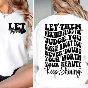 Let Them SVG PNG, Keep Shining Amulette, geschnittene Datei für Cricut, geschnitten Datei für Cricut, schneiden Datei für Cricut, geschnitten Datei für Cricut, geschnitten Datei für Cricut