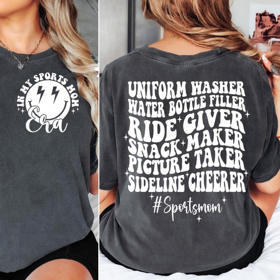 Sports Mom SVG PNG, Sports Mom Shirt Svg, In my Sports Mom Era svg, Game Day Svg, Sports Mom Svg Football Baseball Volleyball SVG png dxf