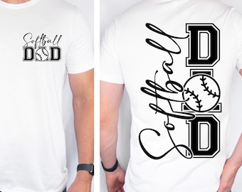 Softball Dad SVG png Varsity Softball Dad shirt Softball svg Softball Dad Shirt Design Car decal png svg eps dfx Digital File Sublimation